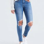 721 High Rise Ripped Skinny Women's Jeans - Medium Wash | Levi's®