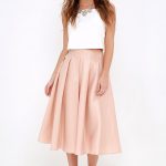 Blush Skirt - Midi Skirt - High-Waisted Skirt - $62.
