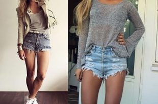 Best High waisted shorts outfit ideas - YouTu