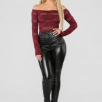 47 High Waisted Pants To Update You Wardrobe Now | Leather pants .