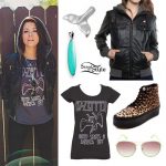 Tay Jardine: Hooded Bomber Jacket Outfit | Steal Her Sty