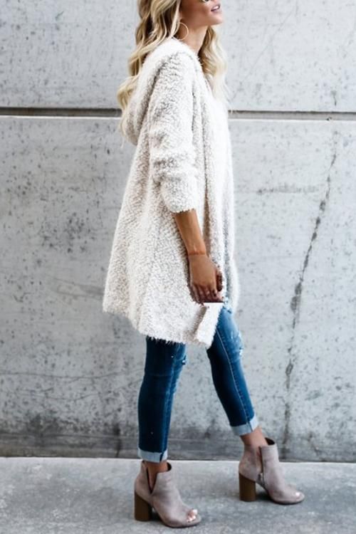 Women's Plush Cardigan Coat | Perfect fall outfit, Types of .