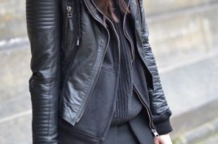 How to Wear Hooded Leather Jacket: Top 13 Outfit Ideas for Women .