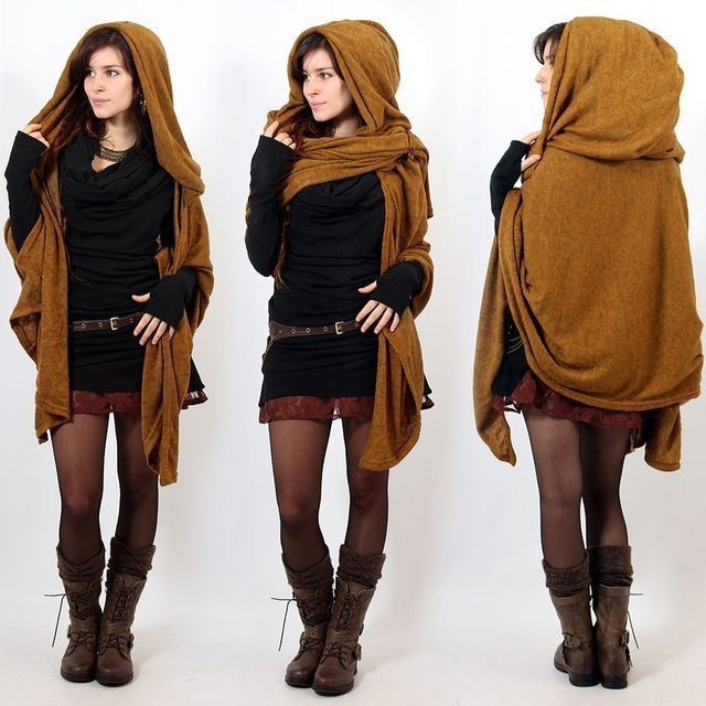 Hooded Scarf Outfit Ideas