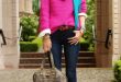 Winter outfits ideas in pop colors | | Just Trendy Gir