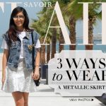 3 ways to wear… a Metallic Skirt. | MyFashDia