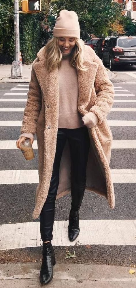 16 Teddy Coat Outfit Ideas That Are Super Cozy | Stylish winter .