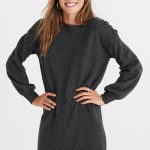 Boatneck Button-Shoulder Sweater-Dre