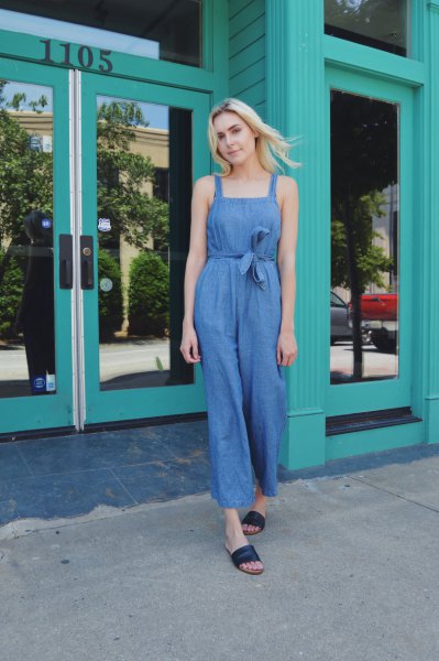 How to Wear Chambray Jumpsuit