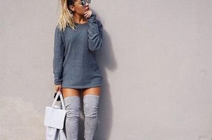 20 Style Tips On How To Wear Grey Boots | Edgy fashion, Fashion .