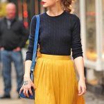 How to Wear a Mustard Pleated Mini Skirt (6 looks & outfits .