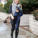 Picture Of chic ways to wear rain boots this fall