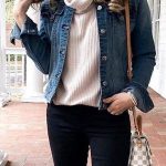 Denim jacket outfit ideas 2019 for ladies to wear in winter .