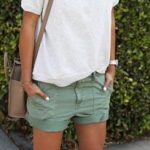 Cargo Shorts Outfit Idea by Sincerely Jules | Cool summer outfits .