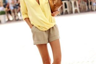 17 Fabulous Outfit Looks for Summer | Beige shorts outfit, Fashion .