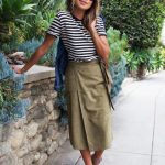 How to Wear Khaki Skirt: 15 Stylish Outfit Ideas - FMag.c