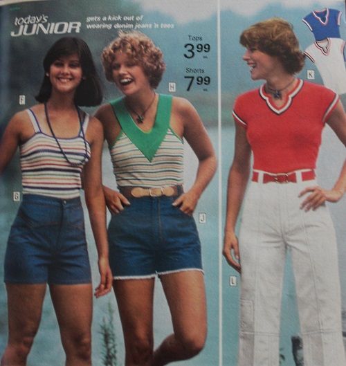 1973 casual knit tops, tank top, V neck top | 70s outfits, 70s .