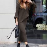 Fashionable Knitted Dress Outfit | Styles Week