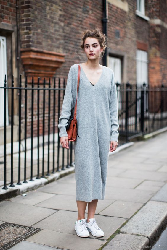 19 Outfit Ideas to Wear Your Knit Dress