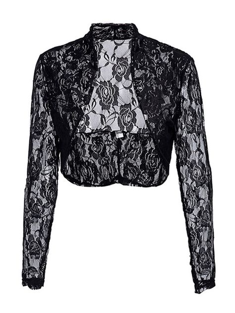 Plain Lace Shrug Cropped Womens Cardigan in 2020 | Women, Capes .