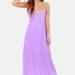 Cute Lavender Dress - Maxi Dress - $54.