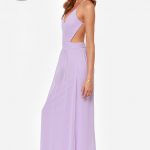 Sexy Backless Dress - Lavender Dress - Maxi Dress - $49.