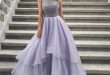 Light purple beading tulle long prom dress,evening dresses · Dress .