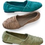 These burnished leather ballet flats will keep you in high style .