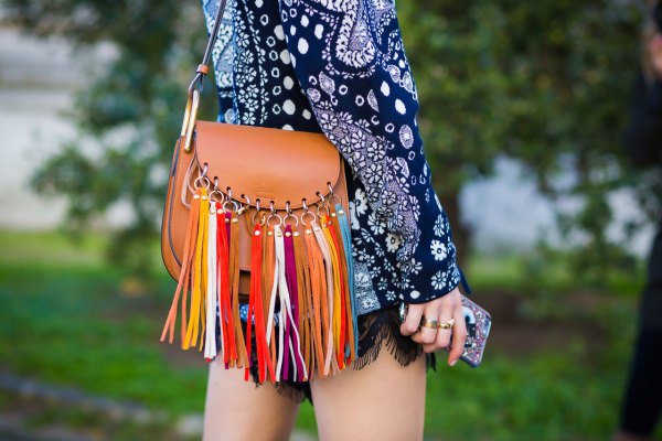 Leather Fringe Purse Outfit
  Ideas for Women