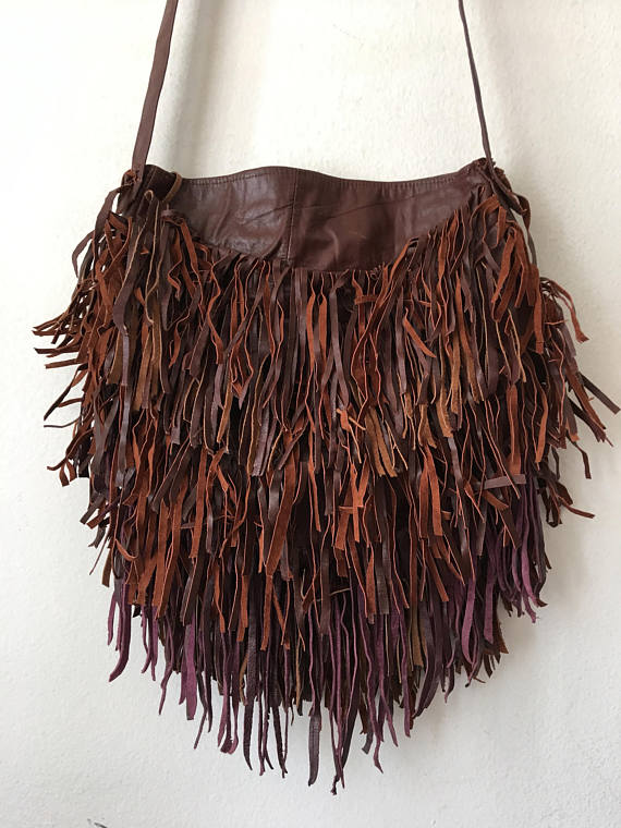 Real crossbody bag handmade bag soft&genuine leather with elements .