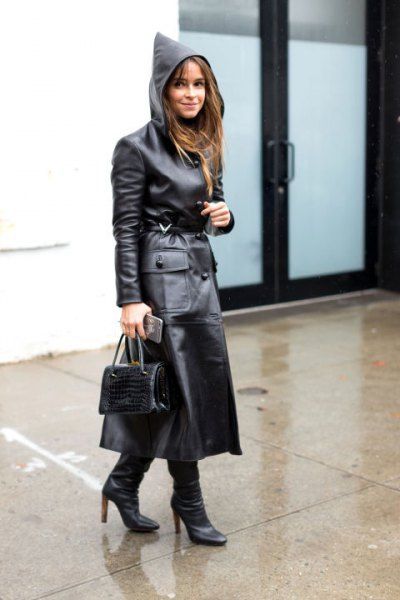 How to Style Leather Trench Coat: 15 Stylish Outfit Ideas for .