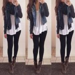 Cute outfits ideas with leggings suitable for going out on fall 26 .