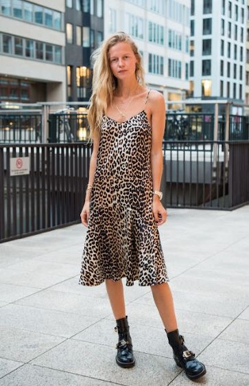 Trends leopard print slip dress fall looks outfit ideas #trends .