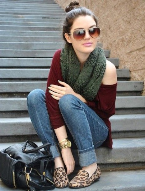 shoes, leopard print, loafers, flats, burgundy, red, sweater .