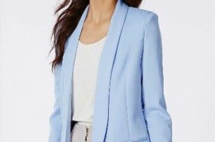 Pale blue (With images) | Blazer outfits for women, Blue blazer .
