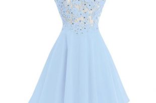 VP Women s Lace Short Prom Gown Homecoming Party Dress with Straps .