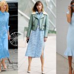 Light blue midi dresses | HOWTOWEAR Fashi