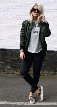 Long Bomber Jacket Outfit
  Ideas for Women