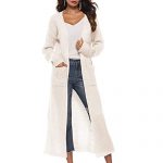 White Long Sweater Coats with Pockets: Amazon.c