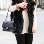 33 Best Black fur vest images | Black fur vest, Autumn fashion .