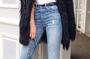 10 Trendy Faux Fur Coat Outfit Ideas | Fur coat outfit, Black faux .