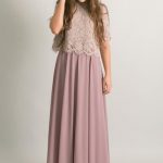 Kelly Chiffon Mauve Full Maxi Skirt in 2020 | Bridesmaid skirts .