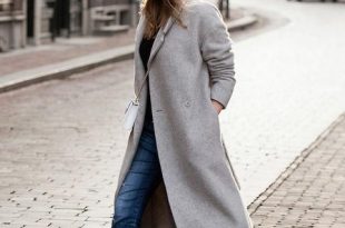 20 Winter Outfit Ideas | Winter coat outfits, Long grey coat, Long .