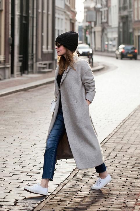 20 Winter Outfit Ideas | Winter coat outfits, Long grey coat, Long .