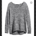 H&M Sweaters | Black Marled Knit Sweater | Poshma