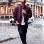 How to Wear a Burgundy Bomber Jacket For Men (50 looks & outfits .