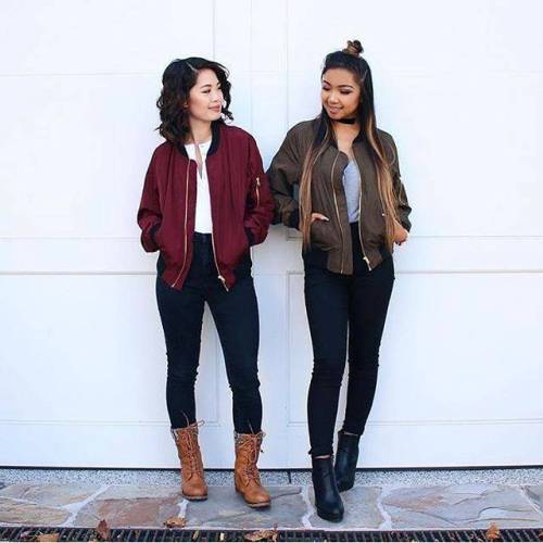 maroon and green bomber jackets – Just Trendy Gir