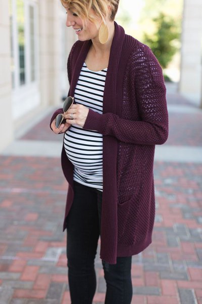 How to Wear Maternity Cardigan: 13 Beautiful & Practical Outfit .