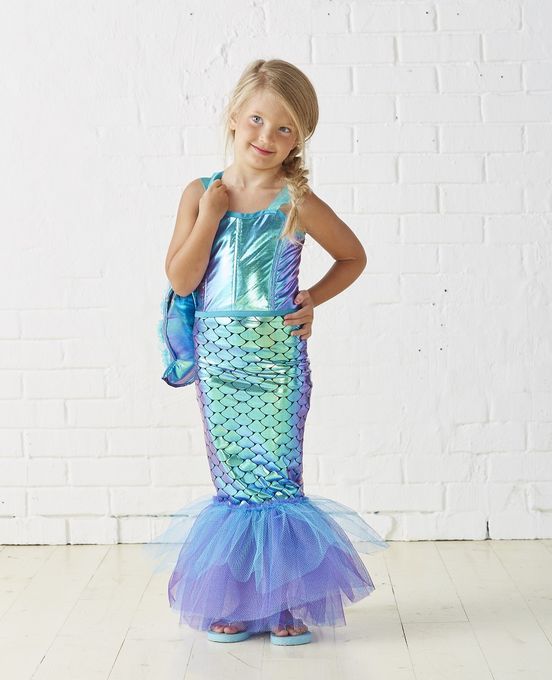 Kids Mermaid Costume | DIY kids Halloween Costume | Mermaid .