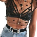 Stars Sheer Mesh Crop Top | Top outfits, Edgy outfits, Rave outfi